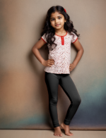 Black Girls' Cotton Lycra Stretchable Leggings – Soft, Comfortable & Stylish