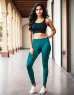 Cyan Women's Cotton Lycra Churidar Leggings – Perfect Fit, Ultra-Soft & Stretchable