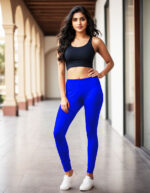 Ink Blue Women's Cotton Lycra Churidar Leggings – Perfect Fit, Ultra-Soft & Stretchable