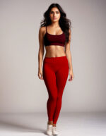 Maroon Women's Cotton Lycra Churidar Leggings – Perfect Fit, Ultra-Soft & Stretchable
