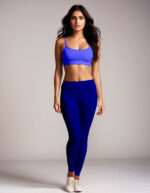 Navy-Blue Women's Cotton Lycra Churidar Leggings – Perfect Fit, Ultra-Soft & Stretchable