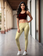 Skin Women's Cotton Lycra Churidar Leggings  – Perfect Fit, Ultra-Soft & Stretchable